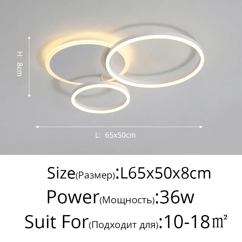 Plafonnier LED Circulaire au Design Moderne