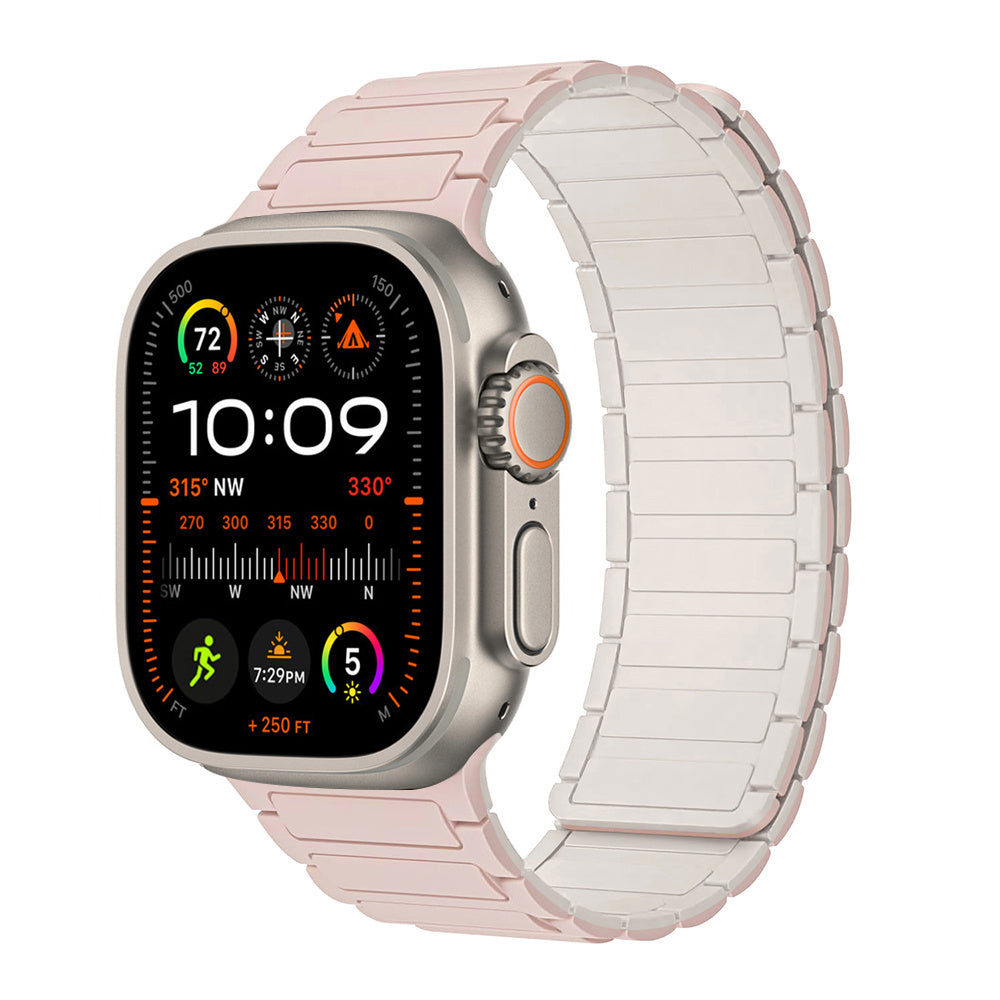 Bracelet magnétique en silicone pour Apple Watch Ultra 2