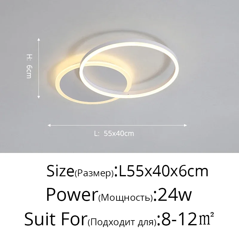 Plafonnier LED Circulaire au Design Moderne