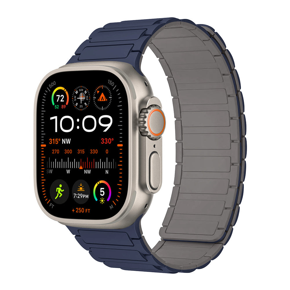 Bracelet magnétique en silicone pour Apple Watch Ultra 2