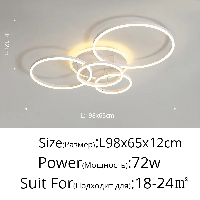 Plafonnier LED Circulaire au Design Moderne