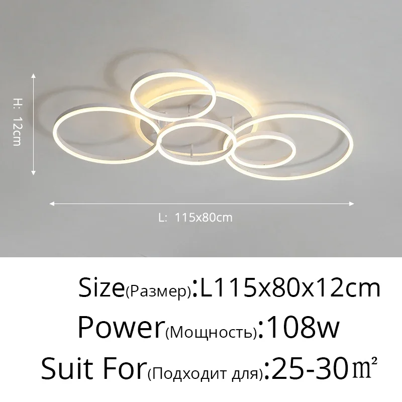 Plafonnier LED Circulaire au Design Moderne