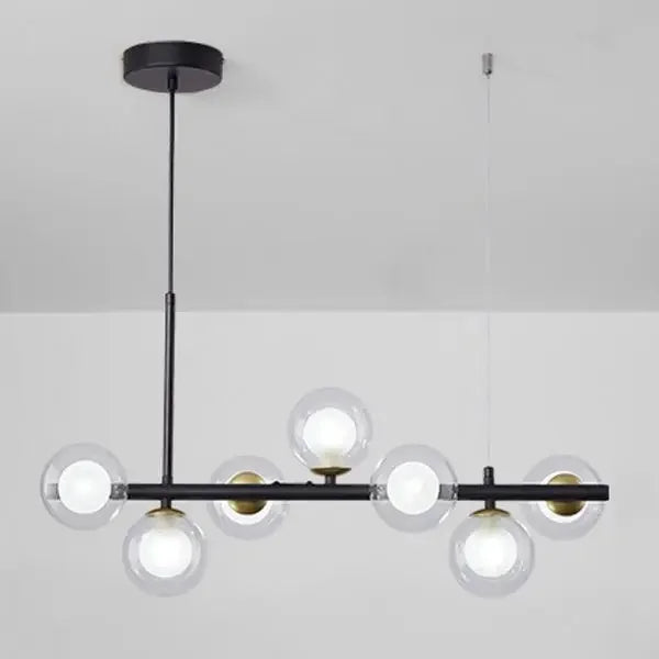 Lampe LED Suspendue en Forme de Boule de Verre au Design Nordique Moderne