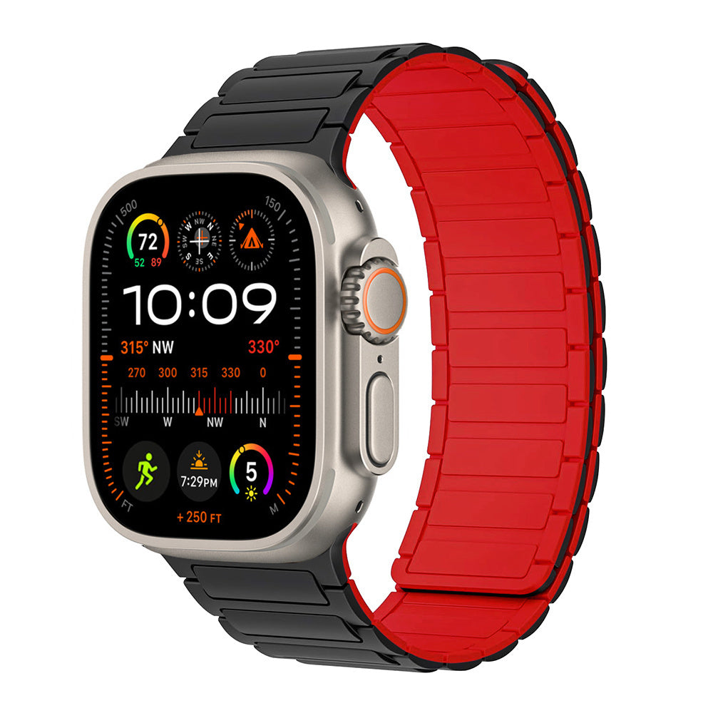 Bracelet magnétique en silicone pour Apple Watch Ultra 2