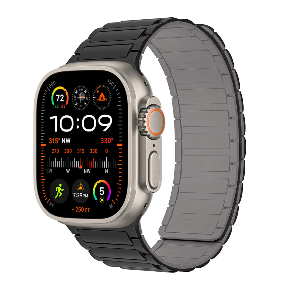 Bracelet magnétique en silicone pour Apple Watch Ultra 2