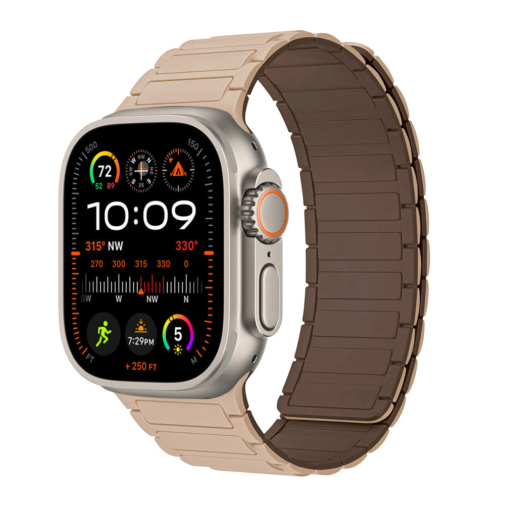 Bracelet magnétique en silicone pour Apple Watch Ultra 2