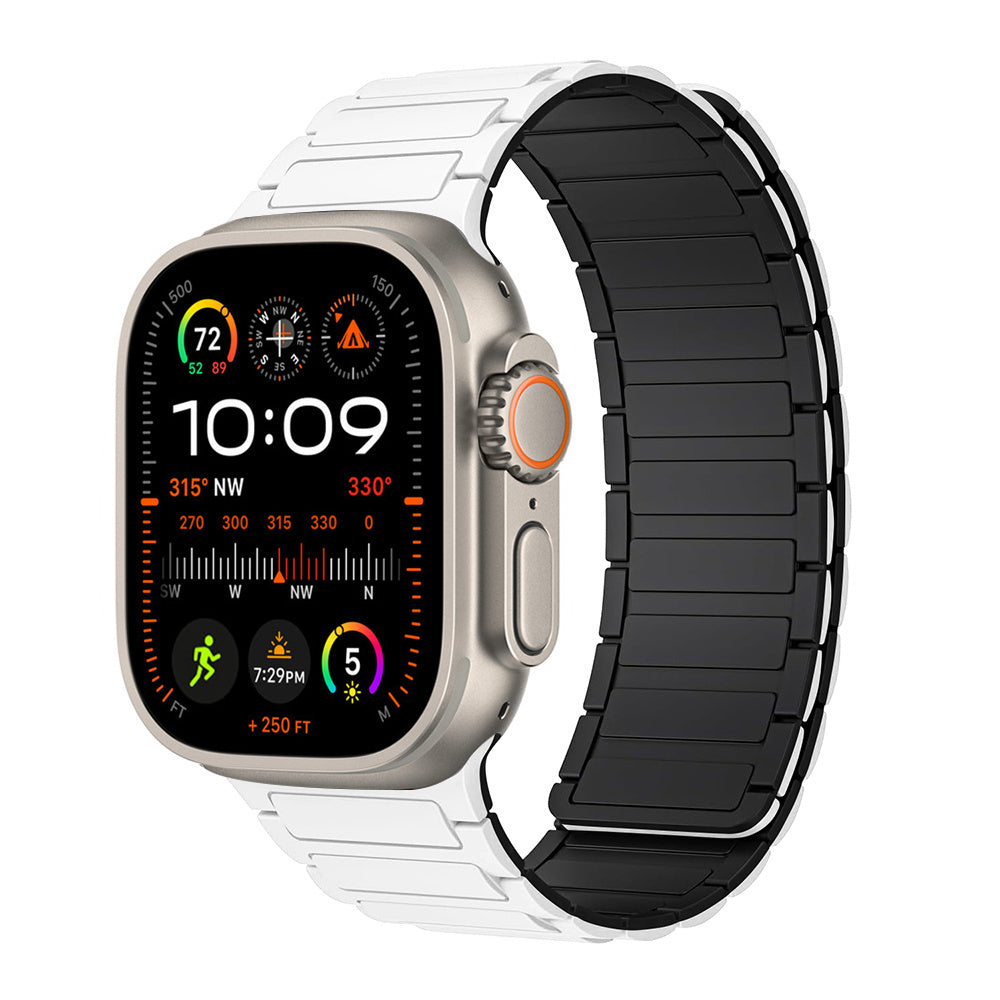 Bracelet magnétique en silicone pour Apple Watch Ultra 2