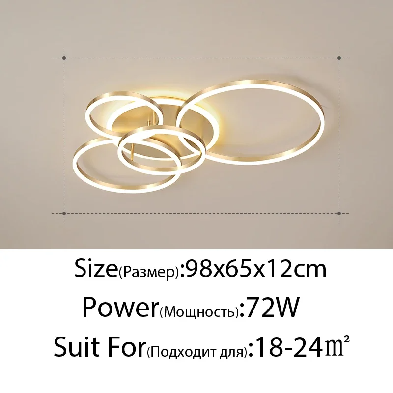 Plafonnier LED Circulaire au Design Moderne