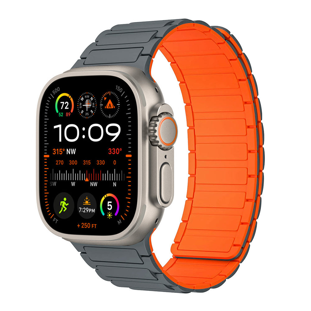 Bracelet magnétique en silicone pour Apple Watch Ultra 2