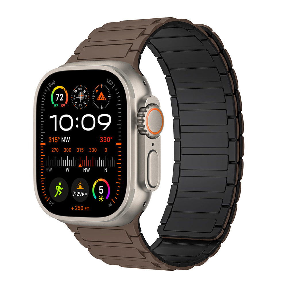 Bracelet magnétique en silicone pour Apple Watch Ultra 2