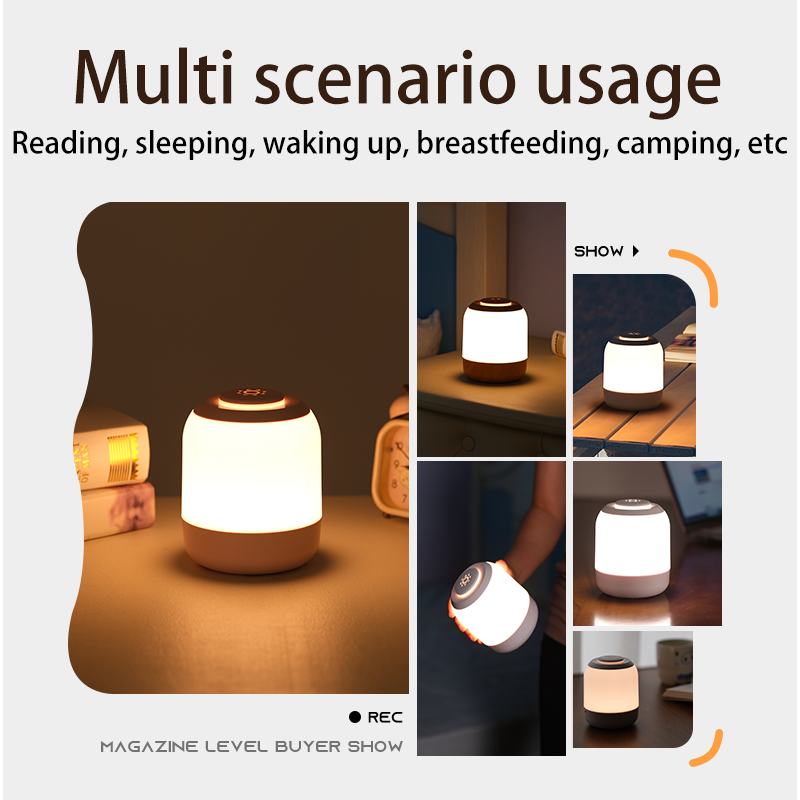 PZStally-Veilleuse tactile LED portable