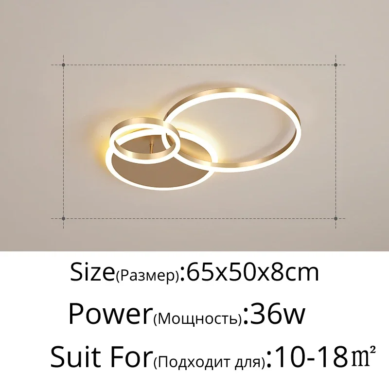 Plafonnier LED Circulaire au Design Moderne