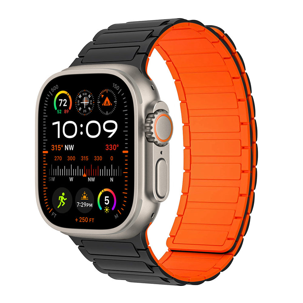 Bracelet magnétique en silicone pour Apple Watch Ultra 2