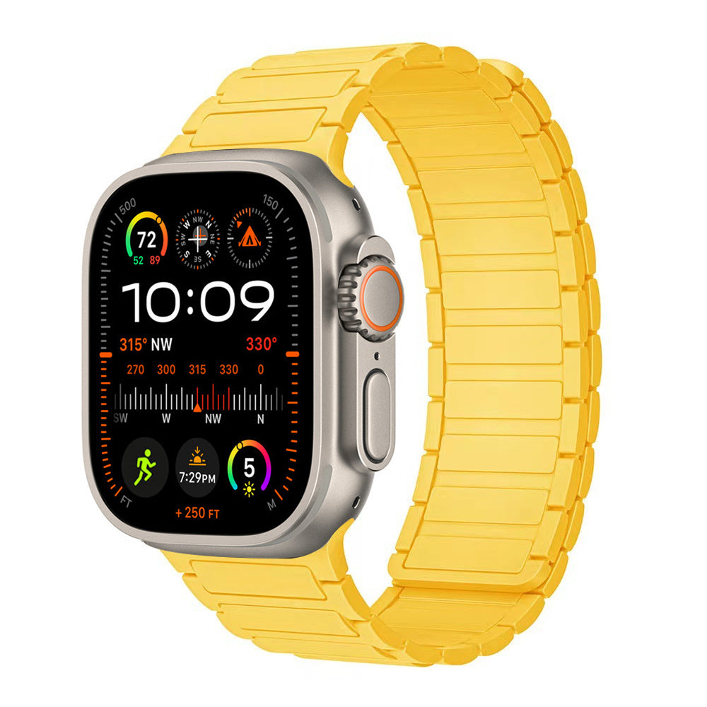 Bracelet magnétique en silicone pour Apple Watch Ultra 2