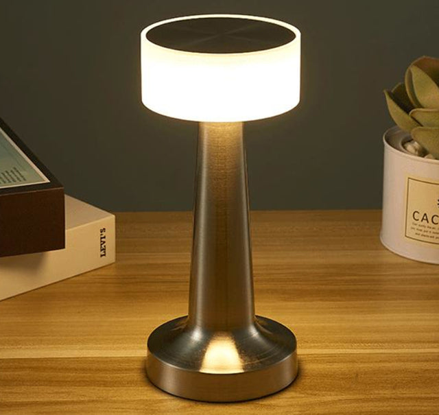 Lampe de Table Rétro Tactile en Métal