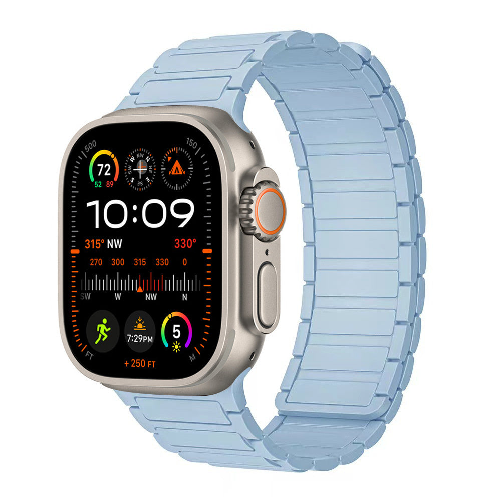 Bracelet magnétique en silicone pour Apple Watch Ultra 2