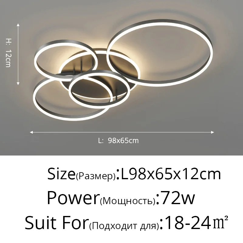 Plafonnier LED Circulaire au Design Moderne