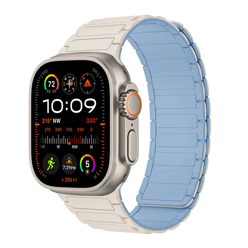 Bracelet magnétique en silicone pour Apple Watch Ultra 2